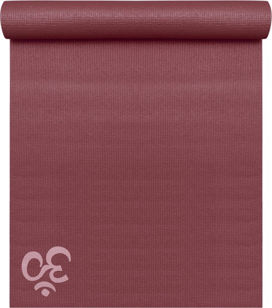 Yogistar Yogamat basic OM bordeaux van YOGISTAR