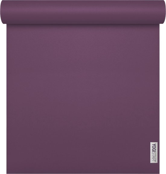 Yogistar Yogamat sun travel plum (185cm x 60cm x 1,3mm) van Merkloos