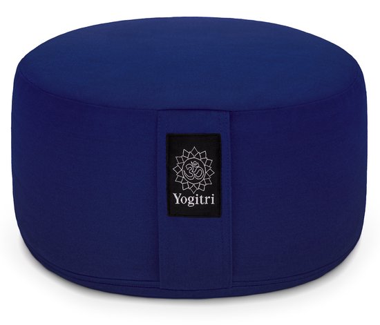 Yogitri Meditatiekussen ECO Raja rond - Koningsblauw van Yogitri