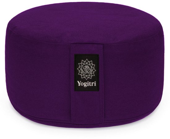 Yogitri Meditatiekussen ECO Raja rond - Lavendelpaars van Yogitri
