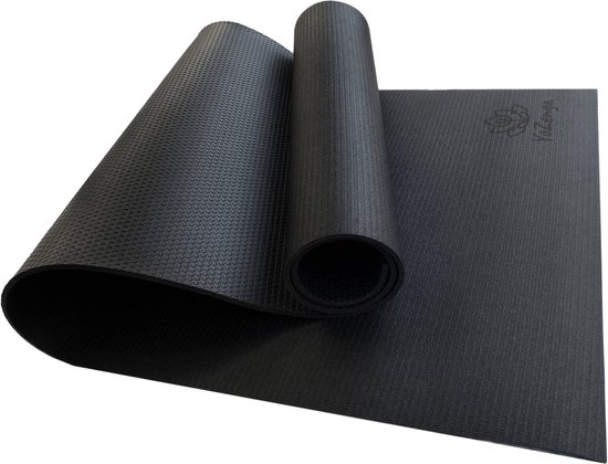 YoZenga PRO Yoga Mat Shadow Core – Zwart – 6mm dik – 3 kg – High Density PVC – Antislip – Slijtvast – Voor Studio & Thuis - New 2025 van YoZenga