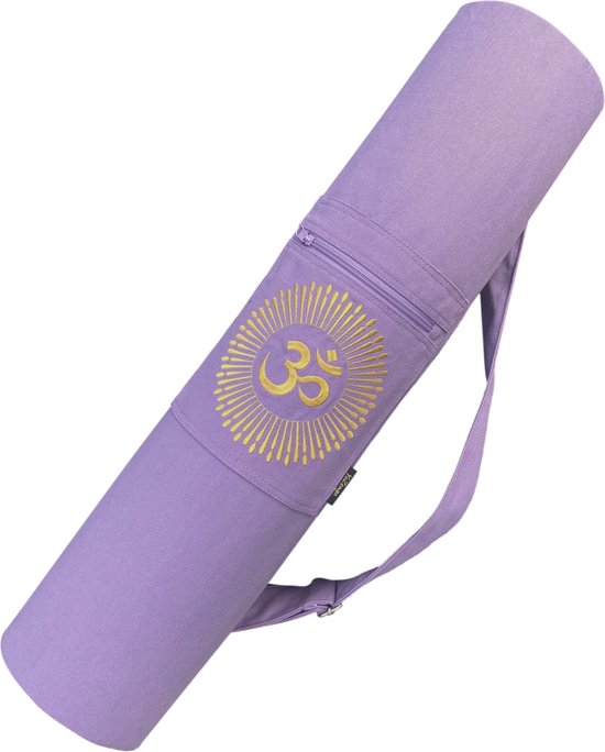 YoZenga yogatas | Ohm Lovely Lilac met trekkoord | Sporttas | Yoga koker tas van YoZenga