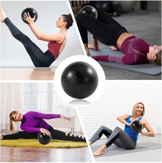 Zachte 9 Inch Pilates Bal voor Oefeningen, Antiburst Mini Gymnastiekbal voor Yoga, Fysiotherapie en Core Stabiliteit