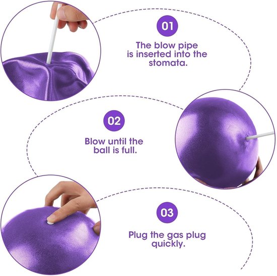 Zachte 9 Inch Pilates Bal voor Oefeningen, Yoga en Fysiotherapie - Antiburst, Antislip PVC Mini Gymnastiekbal voor Core Stabiliteit en Houdingsverbetering