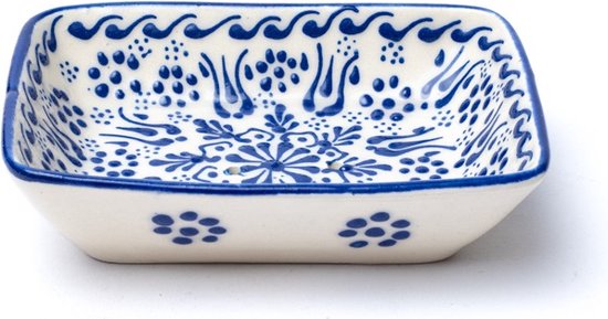Zeephouder, keramiek, Iznik, blauw