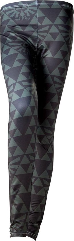 Zelda - Hyrule dames legging zwart/groen - S - Games merchandise