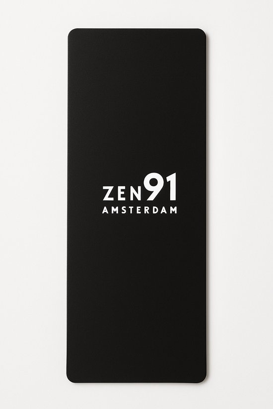 ZEN91 Pilates Starterpack – Inclusief Extra Dikke Pilates Mat 10 mm – 183 x 68 cm – 25 cm Pilates Bal – 5 Weerstandsbanden – Antislip & Dempend – Premium TPE – Zwart van ZEN91