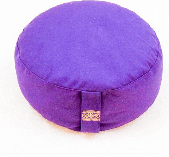 Zentana  Meditatiekussen - Yogi & Yogini - Biologisch Katoen - Verstelbaar - Violet van Yogi & Yogini