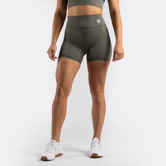 ZEUZ Korte Sport Legging Dames High Waist - Sportkleding & Sportlegging Squat Proof voor Fitness & Crossfit - Hardloopbroek, Yoga Broek - 70% Nylon & 30% Elastaan - Groen - Maat XS van ZEUZ