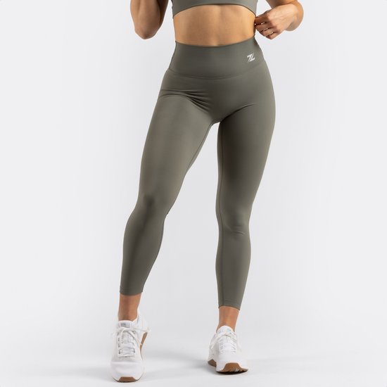 ZEUZ Sport Legging Dames High Waist - Sportkleding & Sportlegging Squat Proof voor Fitness & Crossfit - Hardloopbroek, Yoga Broek - 70% Nylon & 30% Elastaan - Groen - Maat L van ZEUZ