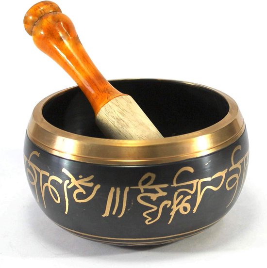 Zingende kom Tibetaanse boeddhistische gebedsinstrument 4 inch met Striker Stick - OM Bell - OM Bowl - Meditatie kom - Muziektherapie van Silent Mind