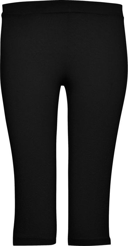 Zwarte kinder knie lange sport legging en elastische band model Carla maat 104 / 4 van Quapi