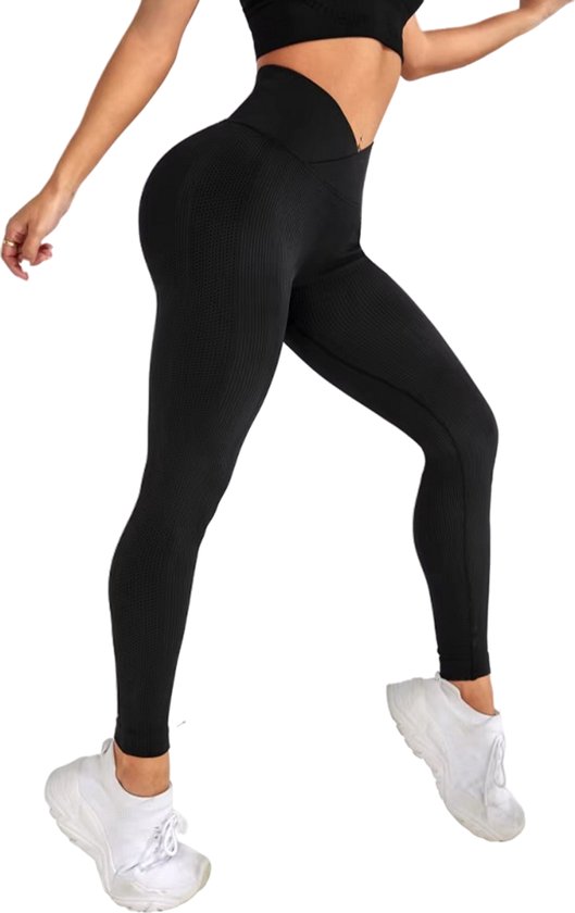 Zwarte Premium Sportlegging - Dames Legging - Sport - Fitness - Yoga