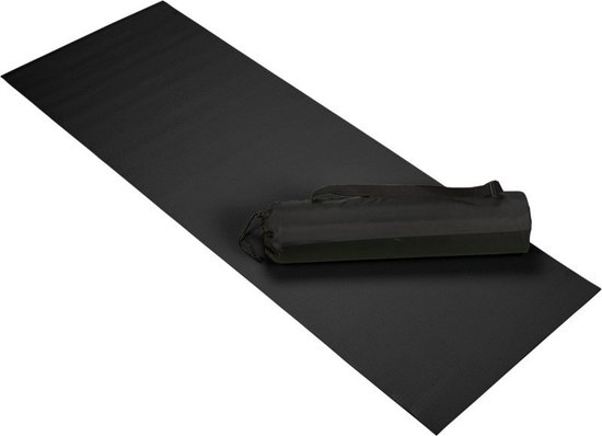 Zwarte yogamat 60 x 170 cm van Easyline